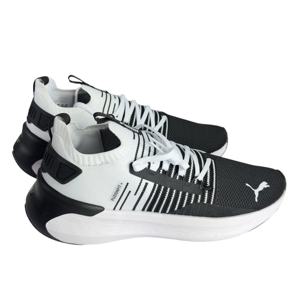 PUMA Softride Symmetry Fuzion Running Shoes Black White Mens Sizes 10.5, 11 - Picture 7 of 16